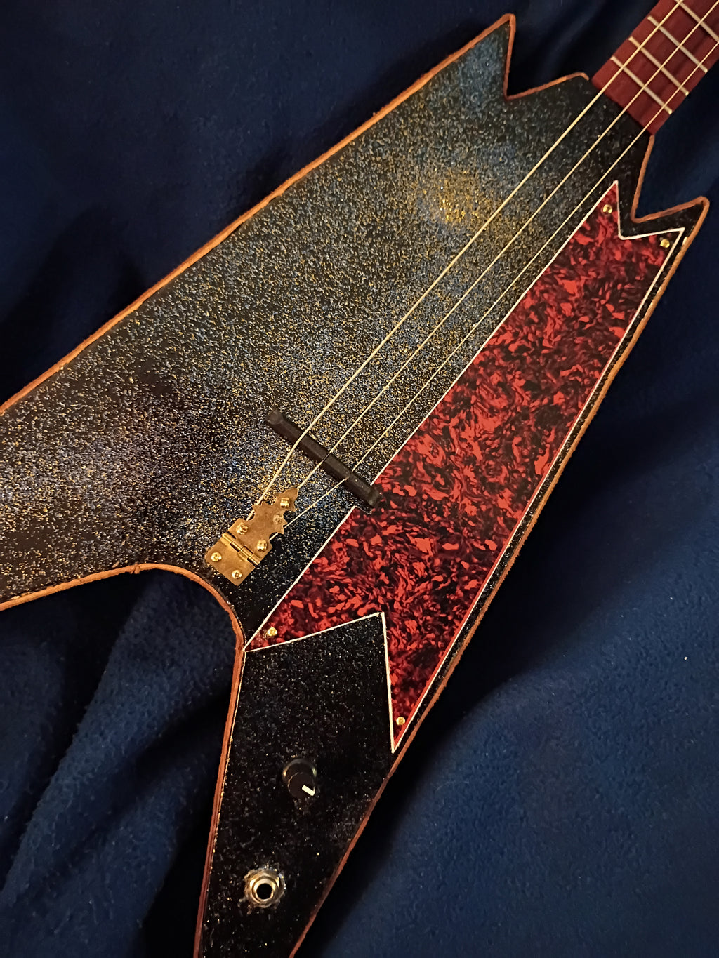 Flying V Solid Body 3 String Guitar