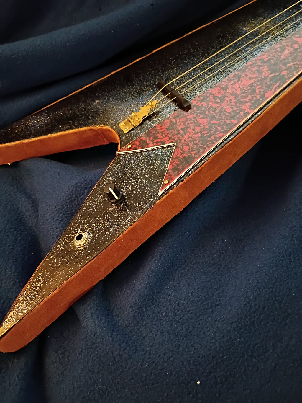 Flying V Solid Body 3 String Guitar